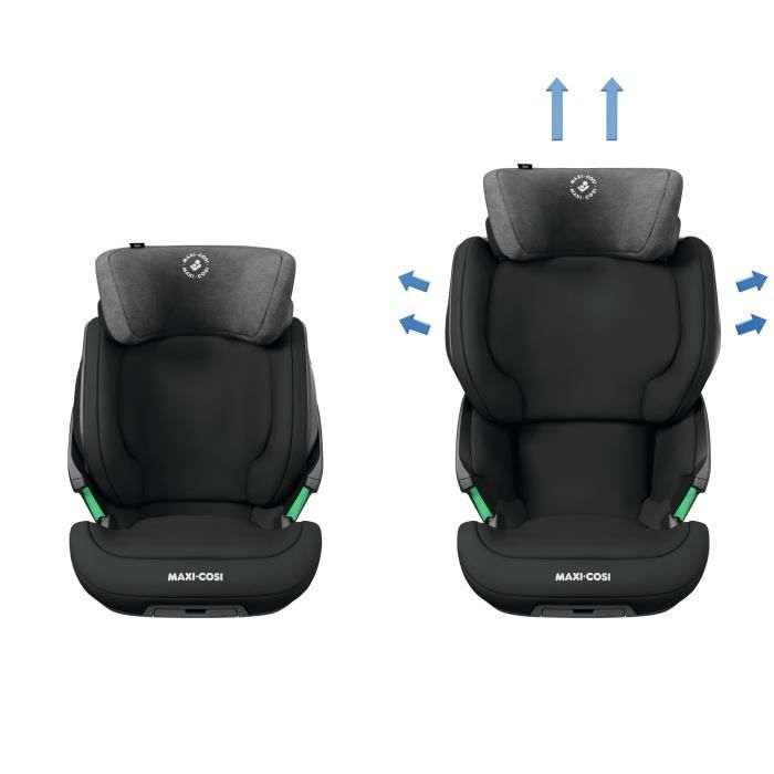 Silla de coche MAXI COSI Kore, Grupo 2/3, i-Size, Isofix, elevador reclinable, 100-150 cm, de 3,5 a 12 años, Negro auténtico
