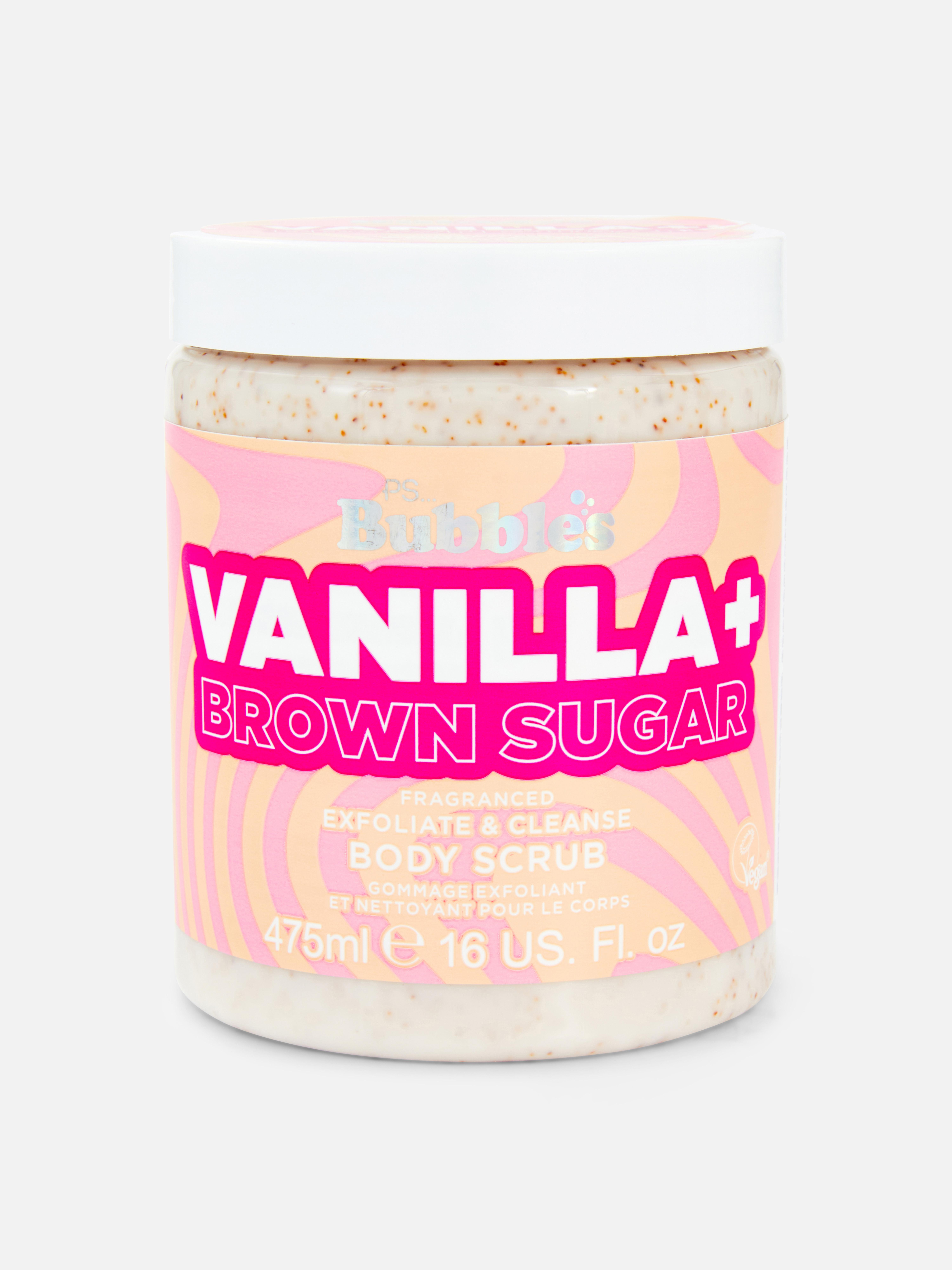 PS... Exfoliant corporal cu vanilie și zahăr brun Exfoliați-vă pielea cu exfoliantul nostru corporal parfumat.