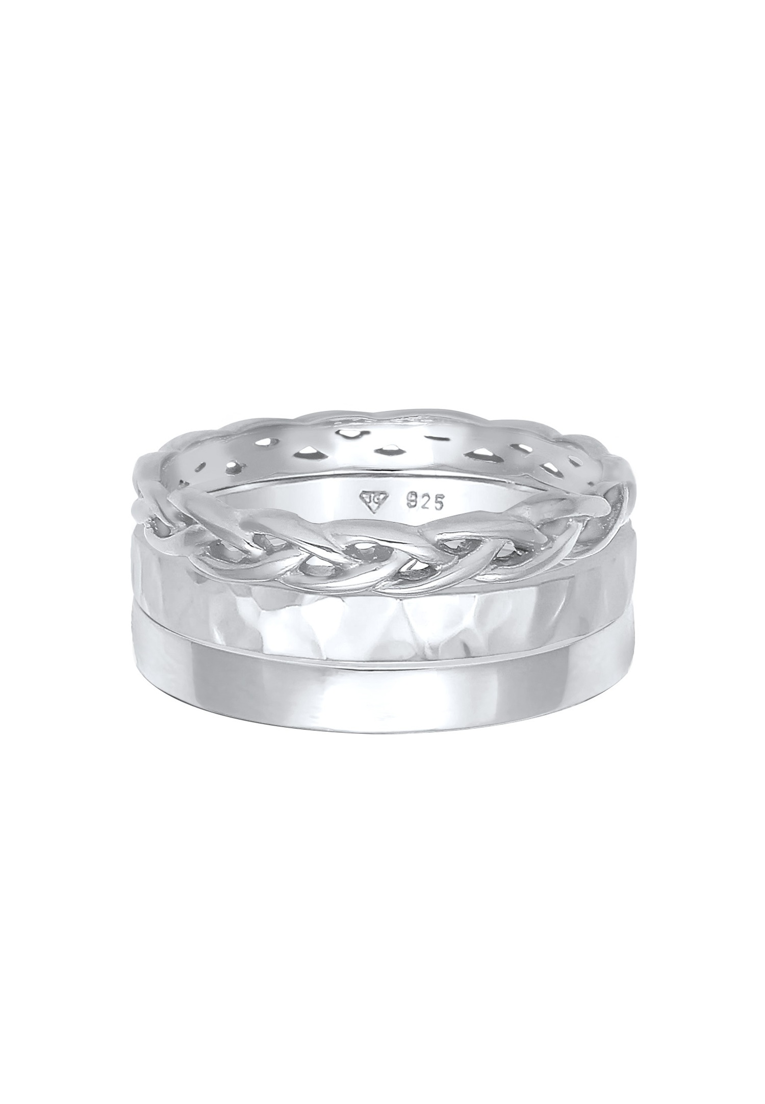 Elli Set de 3 bracelets pour femmes en argent sterling 925