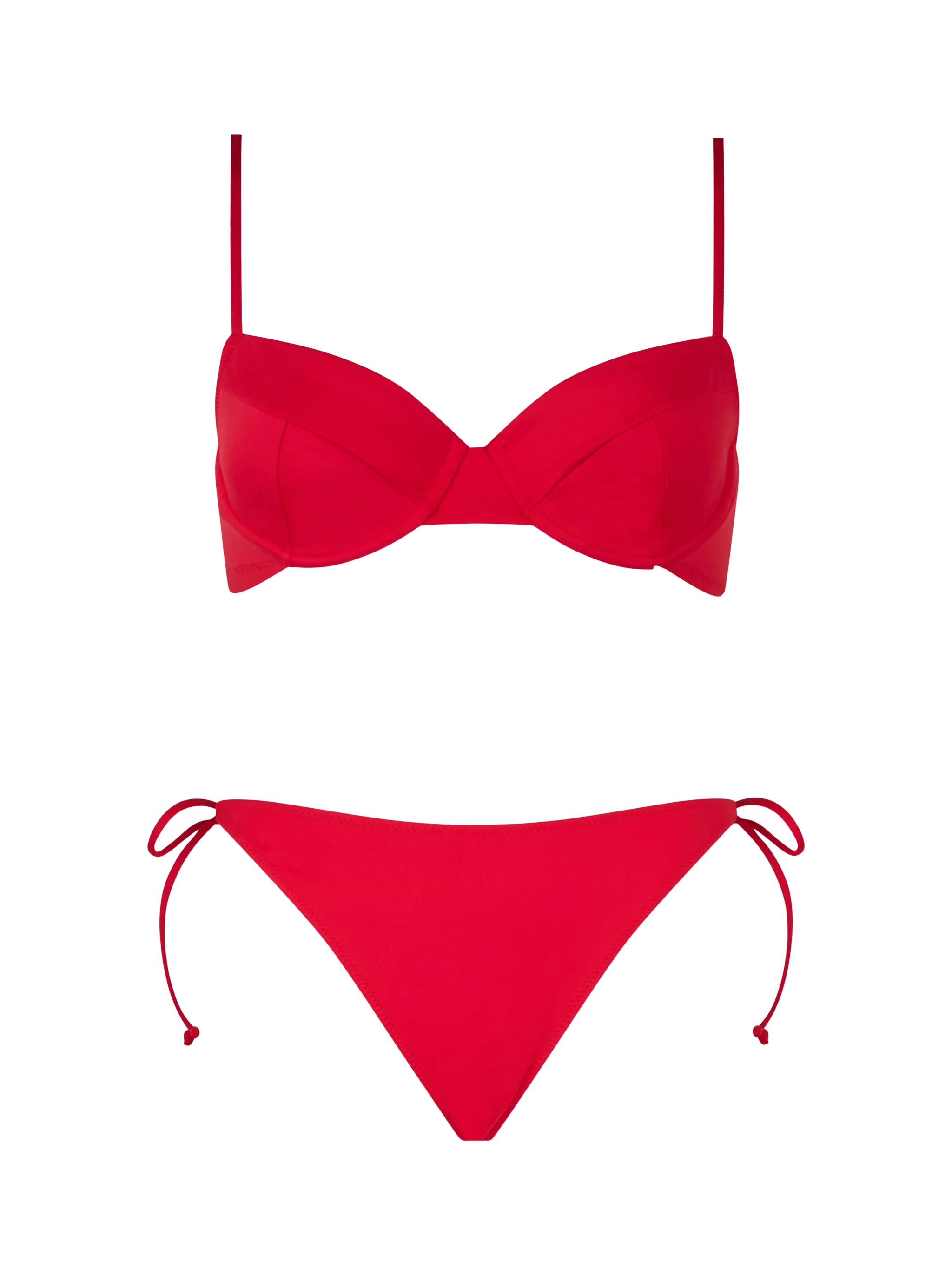 Bea Virgo rode bralette bikini met beugel voor dames