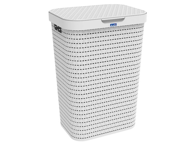 Kosz na bieliznę Country 55 l biały