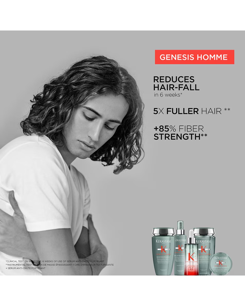 KÉRASTASE GENESIS HOMME - BAIN DE FORCE QUOTIDIEN ȘAMPON ZILNIC PENTRU PAR ȘLABIT
