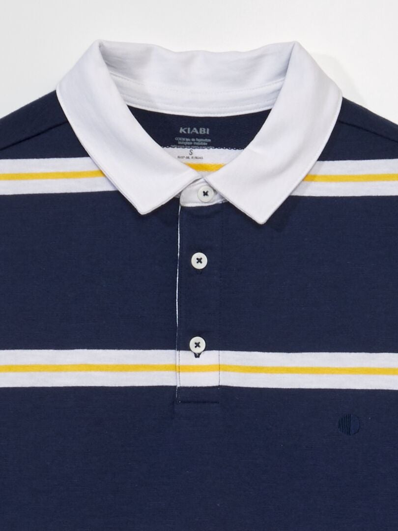 Jersey polo - ZWART