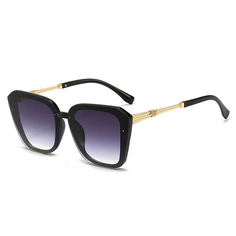 Markendesign: Luxuriöse Sonnenbrille mit großem Rahmen für Damen, modisch klassisch-retro, für Outdoor-Aktivitäten