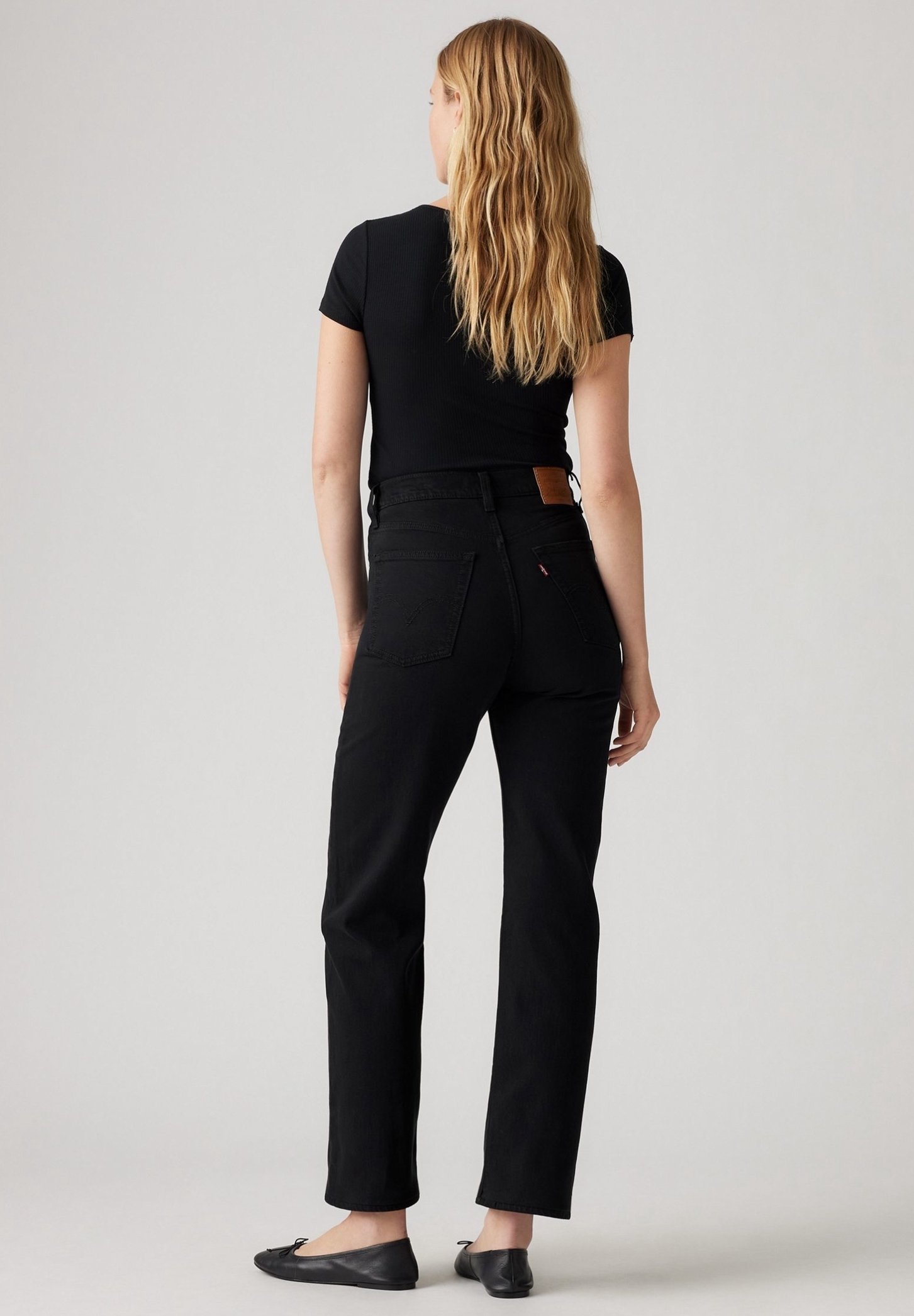 Levi's® Straight Leg Jeans - schwarzer Denim