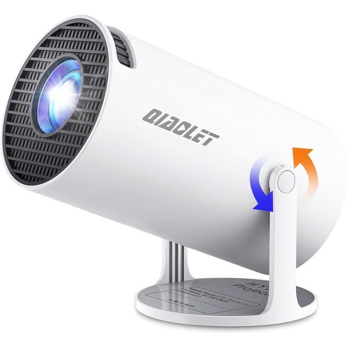 Mini Projecteur 2025 Android 13.0 Videoprojecteur 4K 1080P Supportée,Portable Projecteur Video Wifi6 Bluetooth,Auto Keystone,180