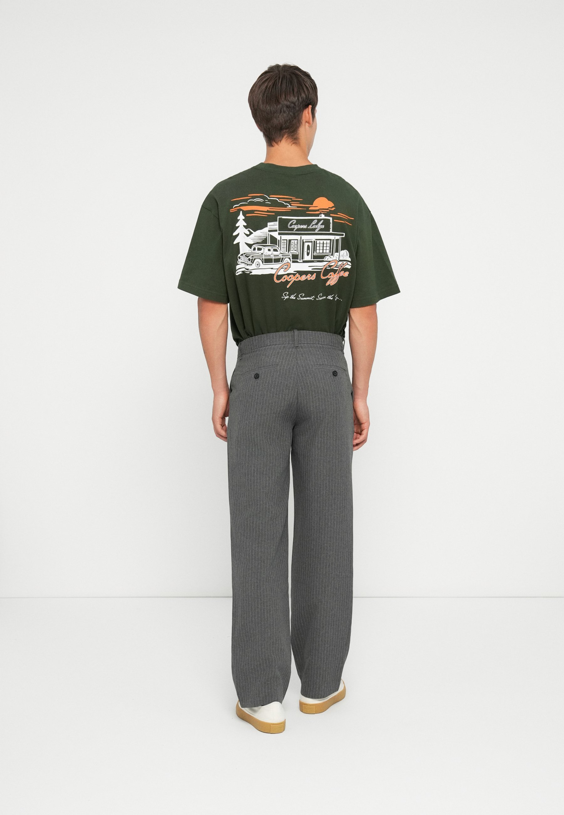 Pantaloni Jack & Jones JPSTBILL JJDAYTONA WIDE - grigio scuro