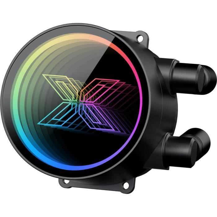 XIGMATEK - Fenix II 360 - Alles-in-één waterkoeling - 120 mm ventilatoren - ARGB-verlichting, compatibel met Intel en AMD - Zwart