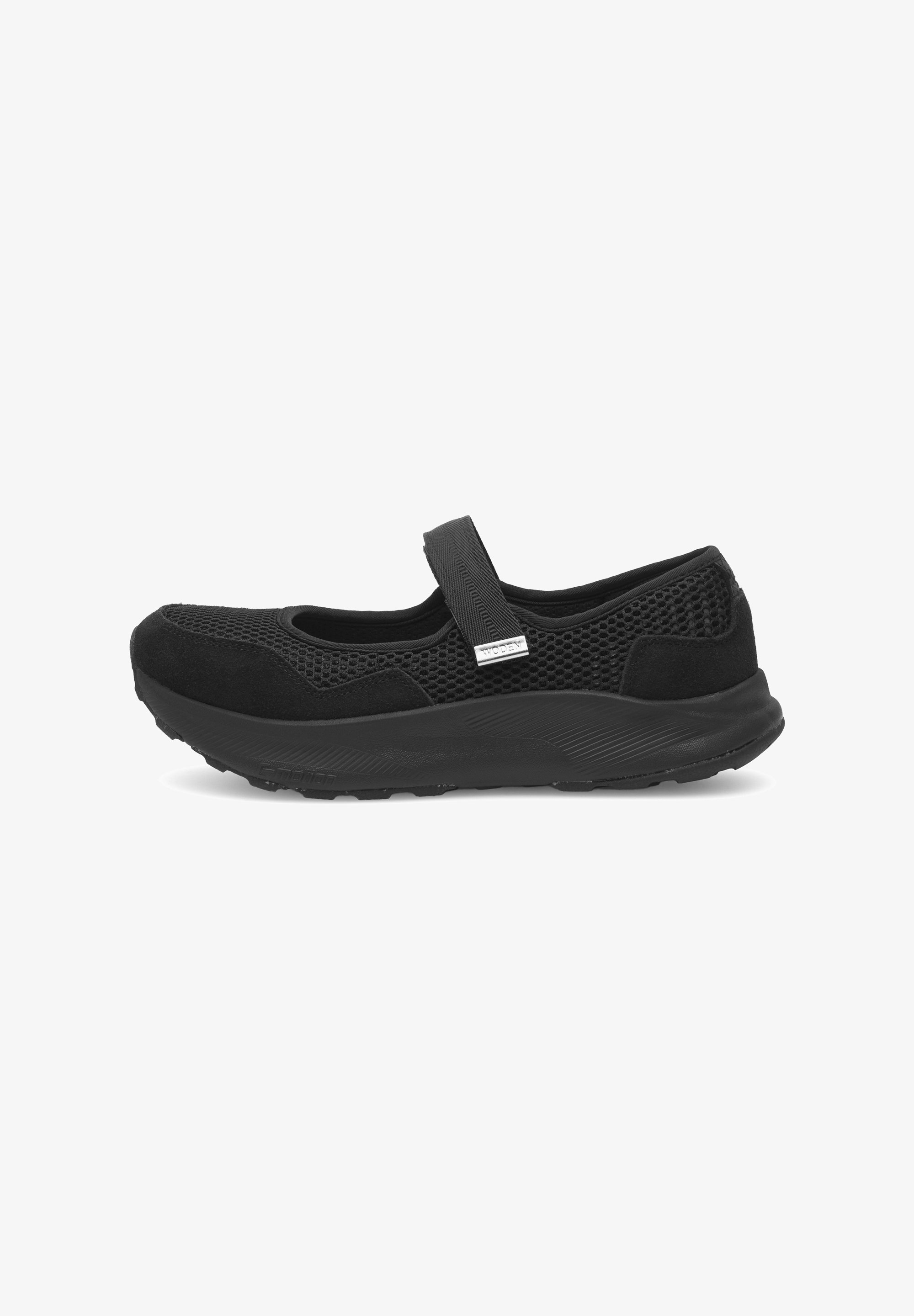 Woden MARY - Ballerine con cinturino alla caviglia - nere