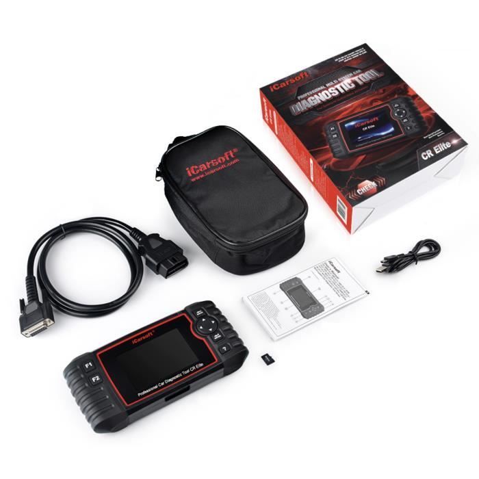 iCarsoft CR Elite - Ferramenta profissional de diagnóstico automotivo multimarcas - Diagnóstico