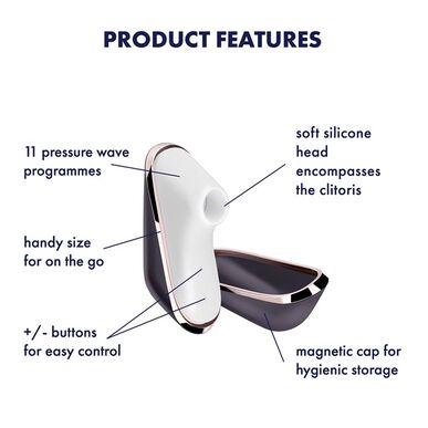 Estimulador de impulsos de aire Traveler Satisfyer 1 unidad 1 unidad
