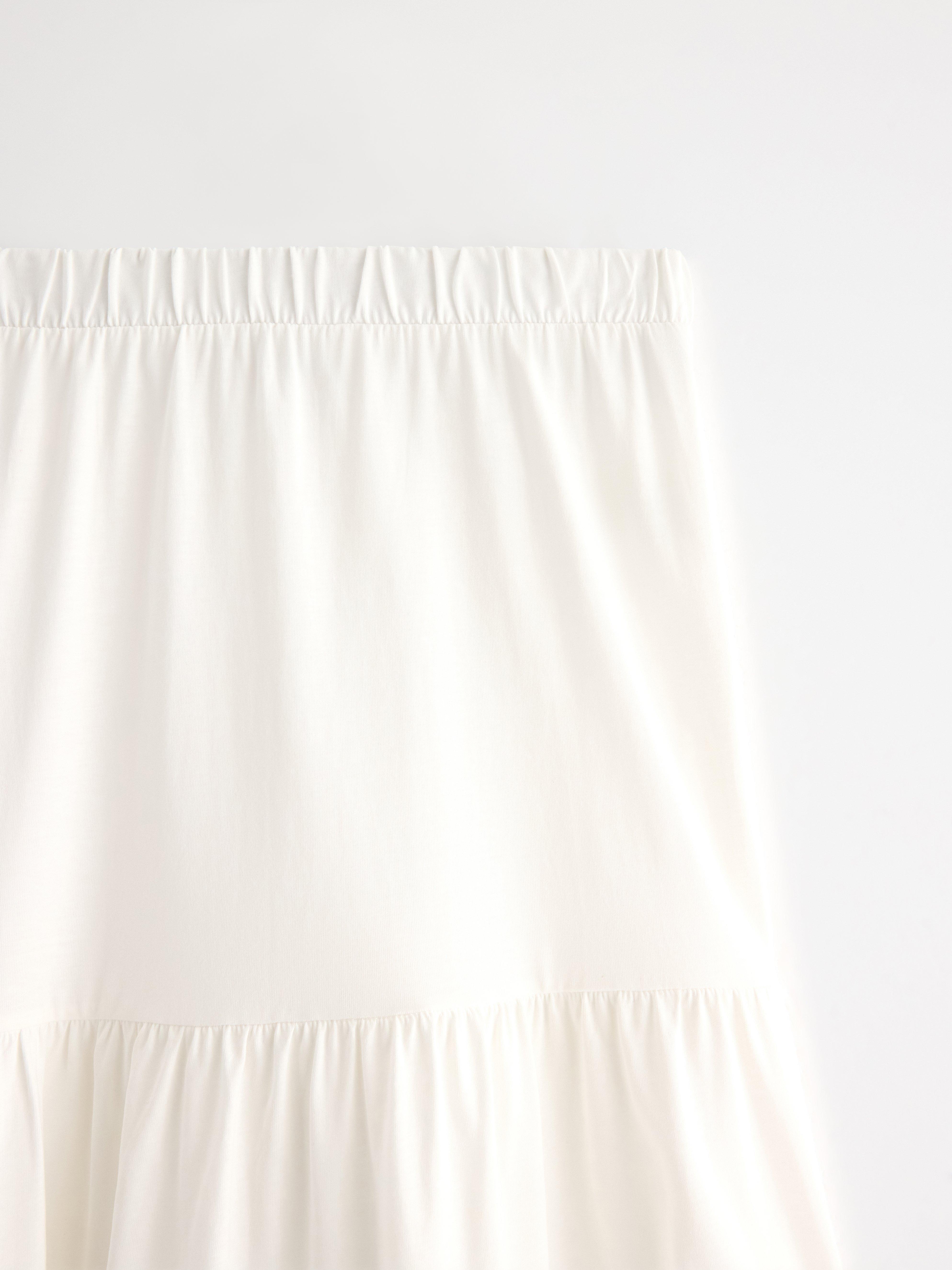 Maxikjol i trikå Off White