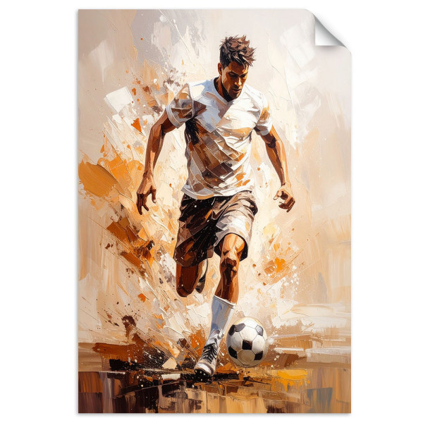 Naklejka na ścianę Feeby Piłkarz 20x30