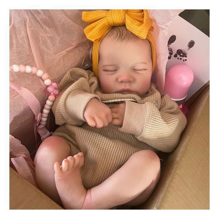 Muñeco bebé reborn - Levi - 49 cm - Ropa intercambiable