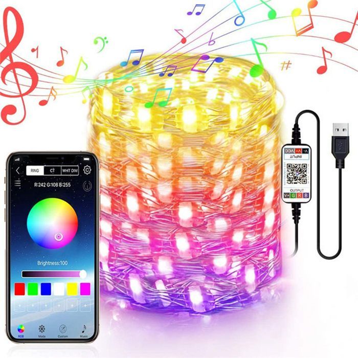 Guirlande Lumineuse 20M 200 LED IP44 Etanche Décoration Romantique