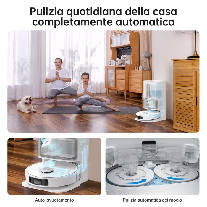 Dreame L10s Ultra - Robot Vacuum Cleaner and Mop with Self-Cleaning Base - 5300Pa - Carpets and Pet Hair - 70-79% New - B3