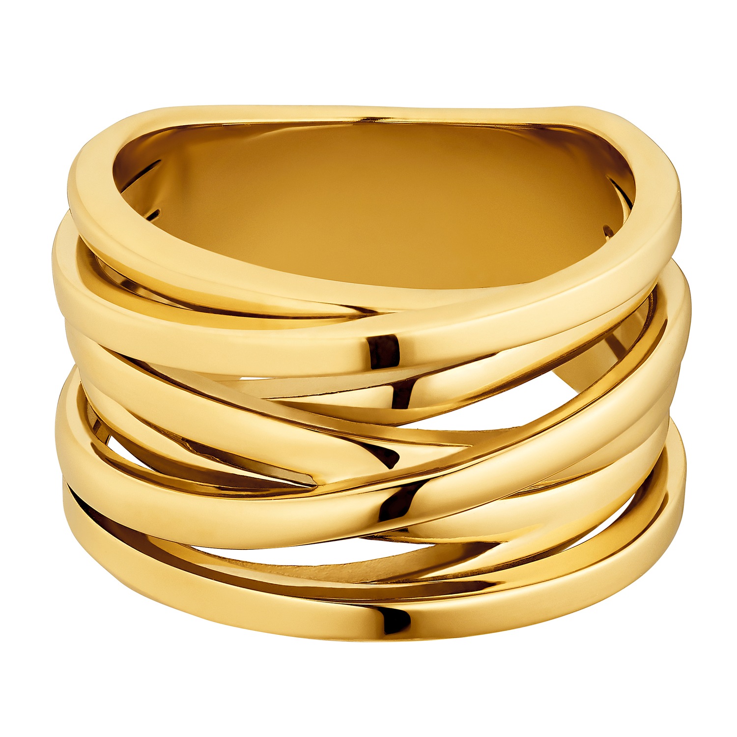 Heideman Bague Serpi couleur or