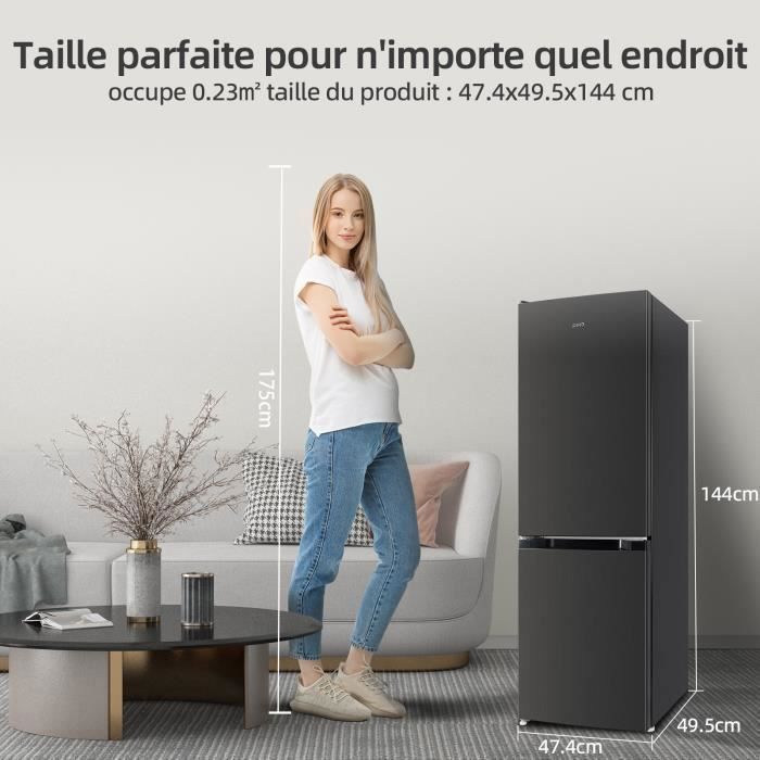 CHiQ CBM159LEBD, 157-liter Fridge Freezer, 144cm High, Low Frost, Class D, Low Noise