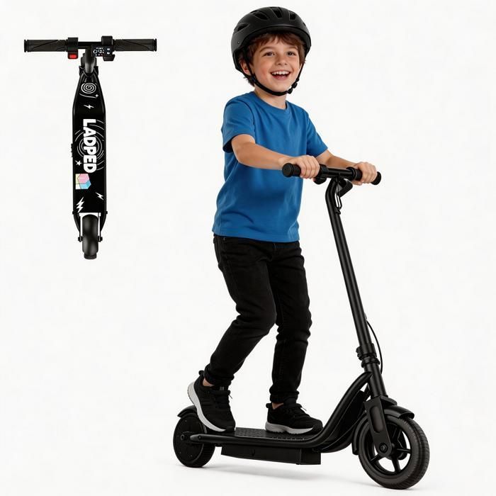 Patinete eléctrico plegable para niños - Motor de 250 W - Batería de 4,4 Ah - Ruedas de 6,5