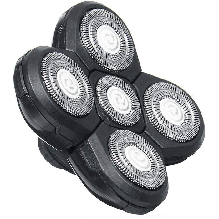 Lames de Rechange Pour Rasoir,Tête Rasoir 5 Têtes faciles à Installer Rasoir électrique Flottant Barbe Tondeuse à Cheveux