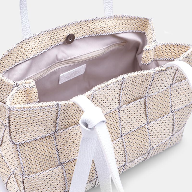 Torba typu shopper damska Bata z efektem splotu
