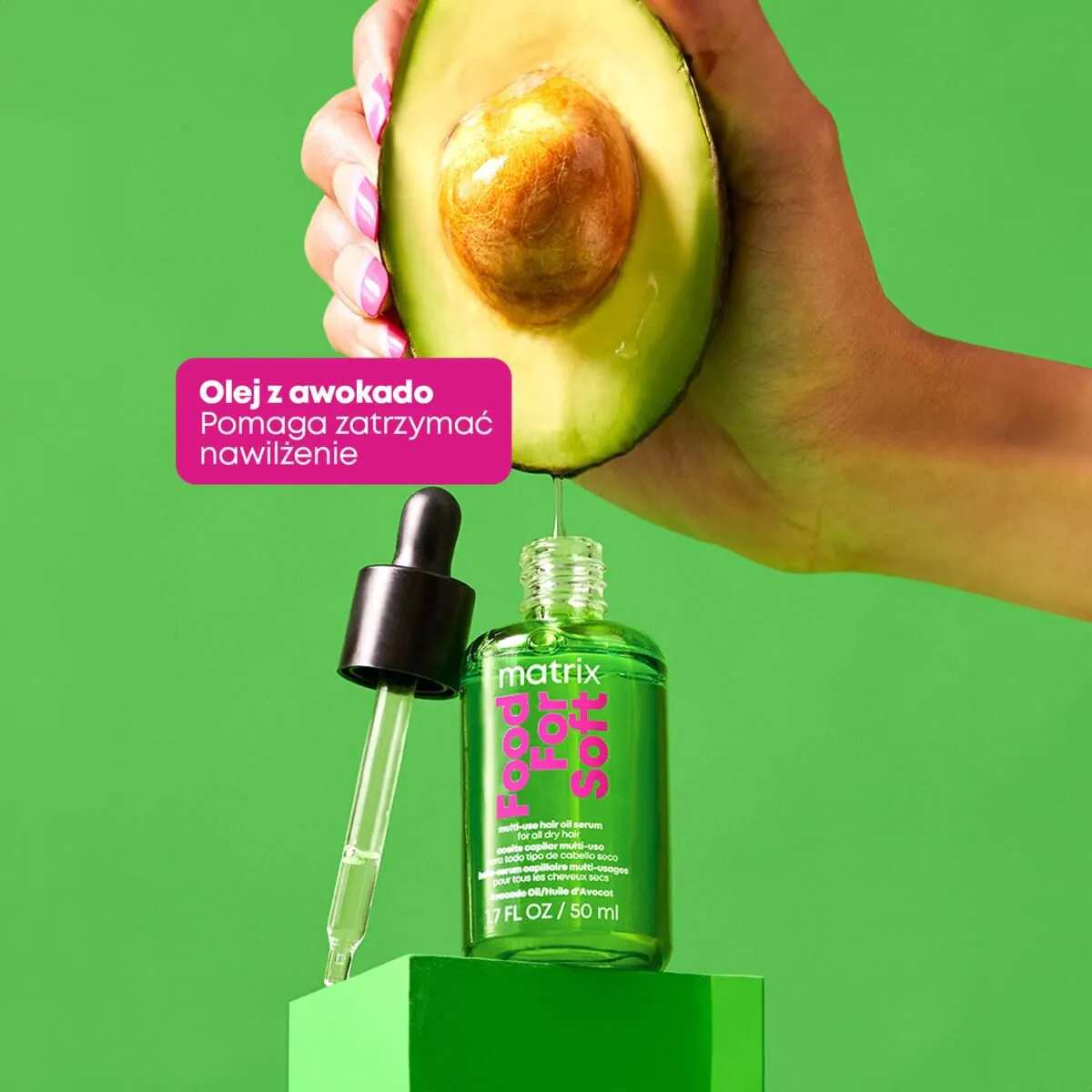 Matrix Food For Soft Olejek do włosów Intensywne nawilżenie