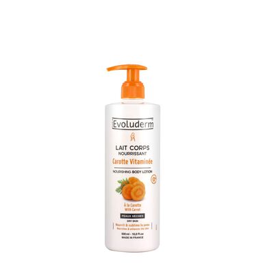 Evoluderm Nutritive -vartalomaito Carotte Vitaminée 500 ml 500 ml