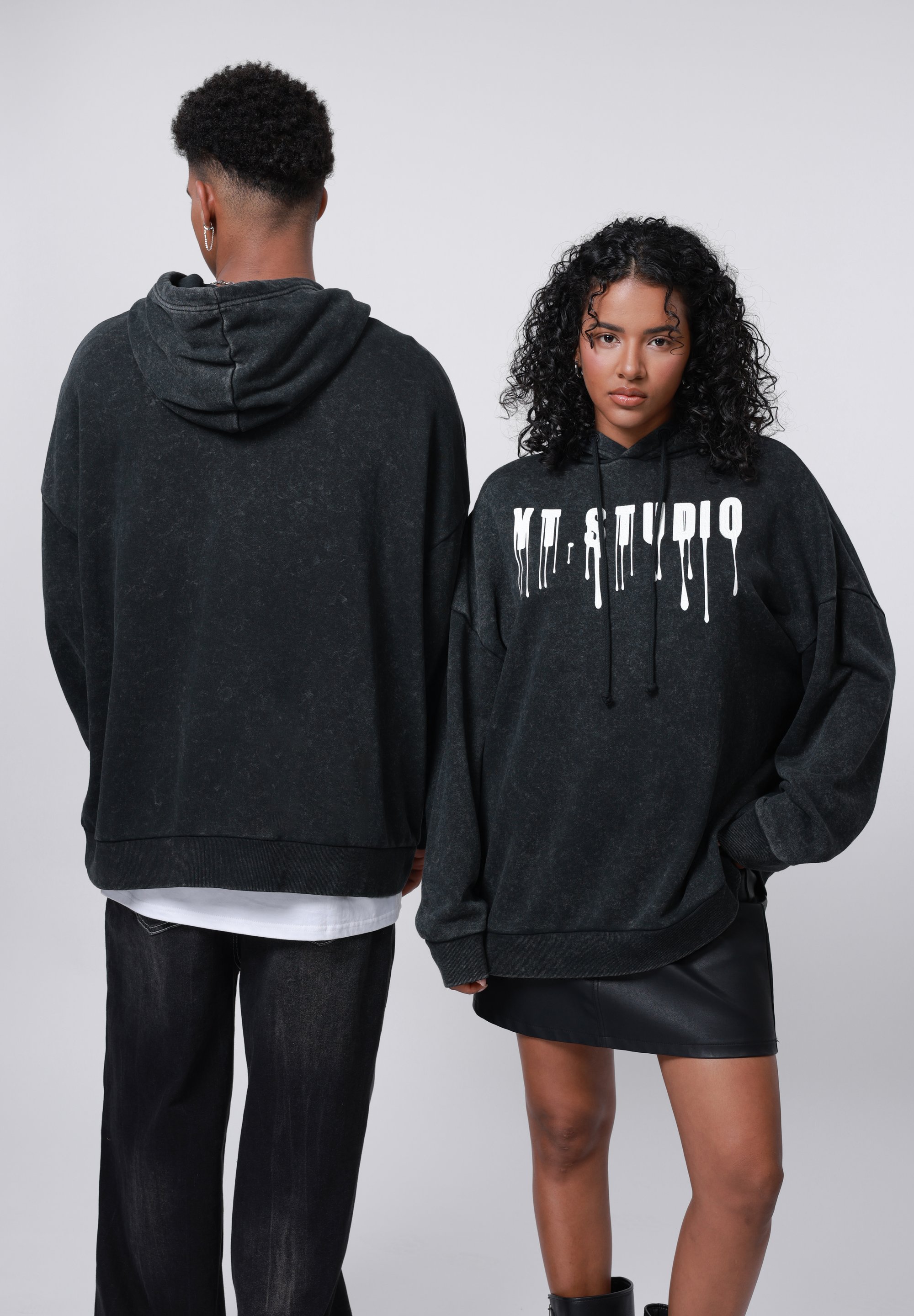 YOURTURN UNISEX - Sweatshirt - grijsgewassen