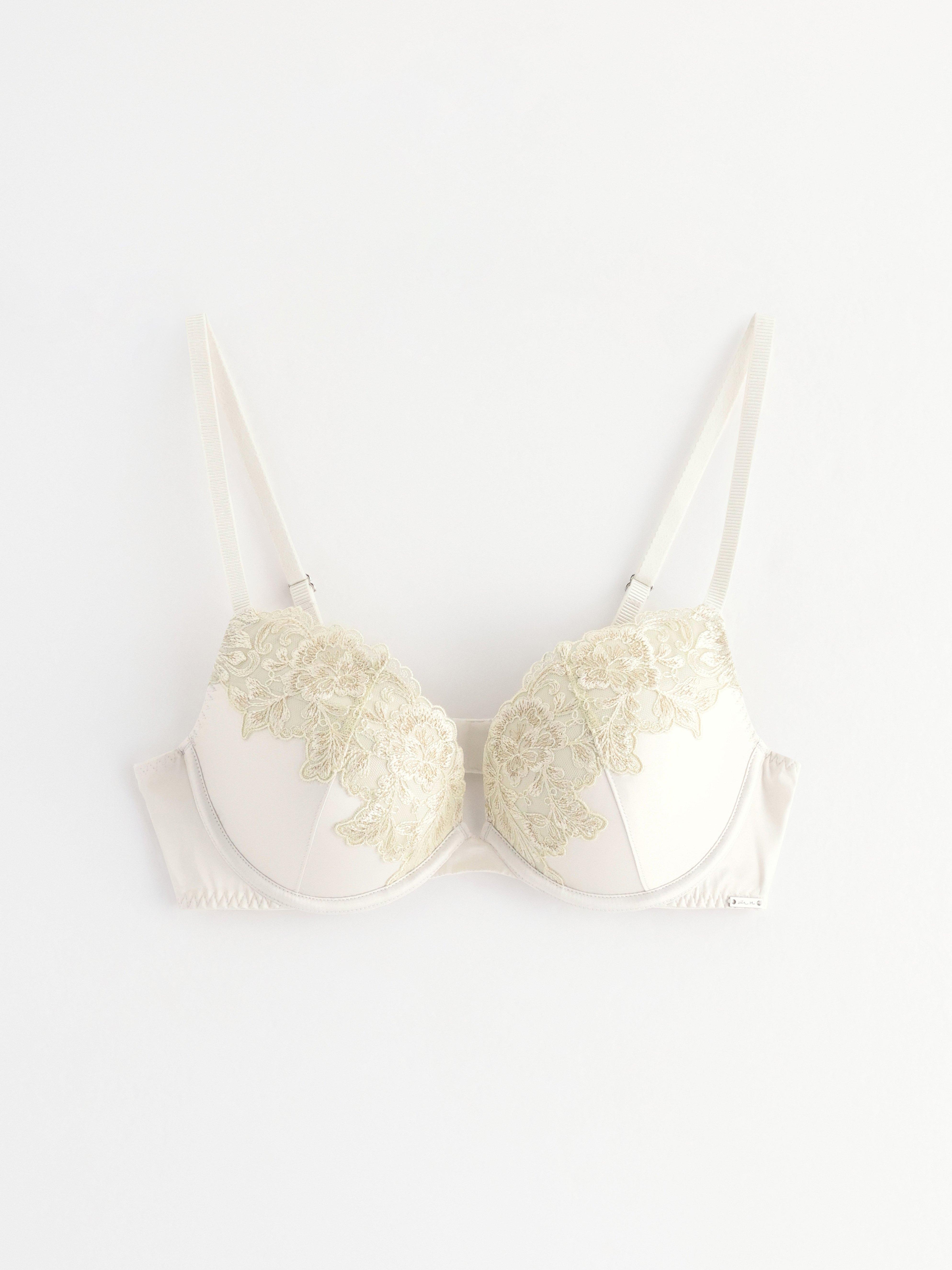 ella m – Orkidé push-up-bh Lys Hvit
