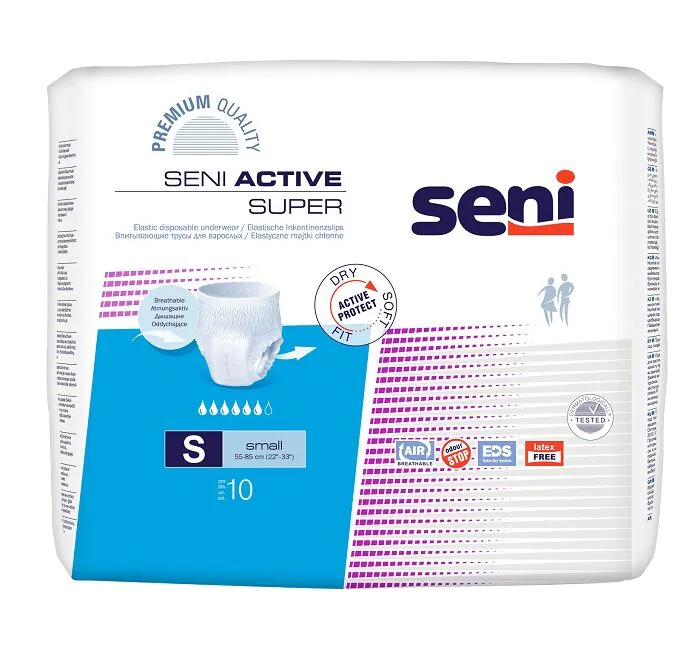 Seni Active Super Elastyczne majtki chłonne 55-85 cm, Small