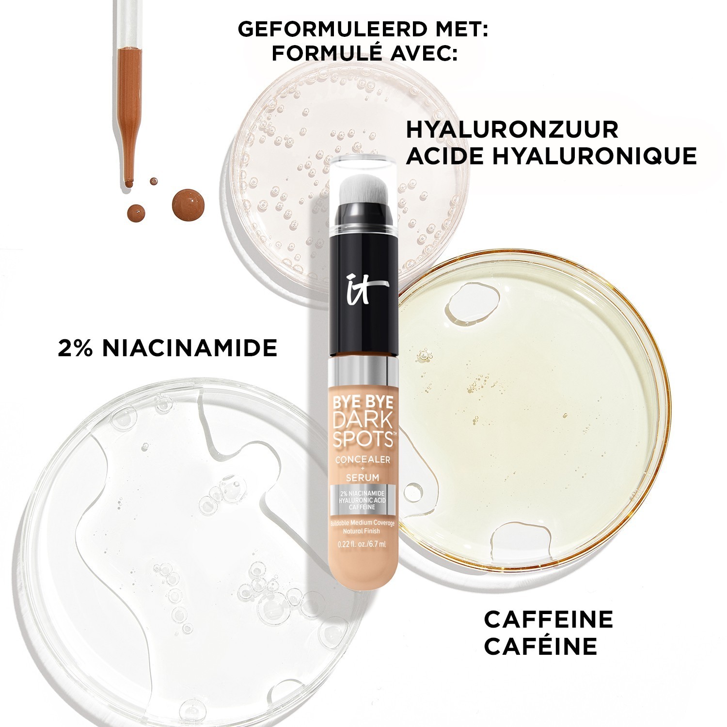 IT Cosmetics maskuoklis BYE BYE DARK SPOTS™ maskuoklis + serumas - 9 g