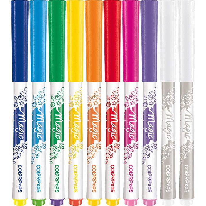 Rotuladores para colorear - Maped - Magic - Tinta que cambia de color - 10 rotuladores surtidos - Para niños
