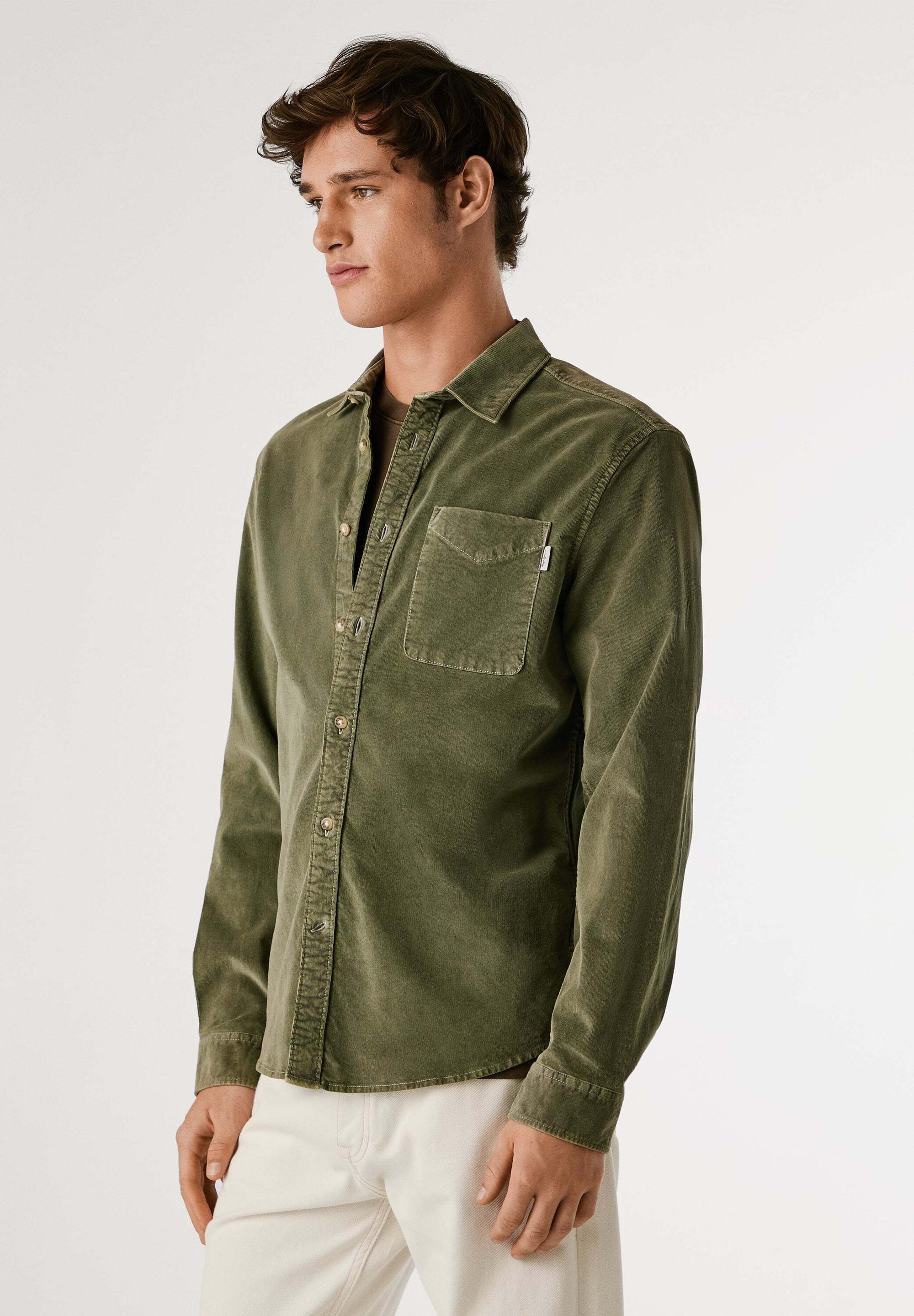 Pepe Jeans CLAYTON - Košeľa - tmavozelená