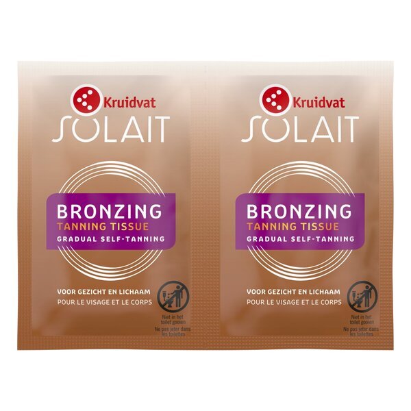 Kruidvat Solait paštonējošās bronzerveida salvetes<br>2 gab.