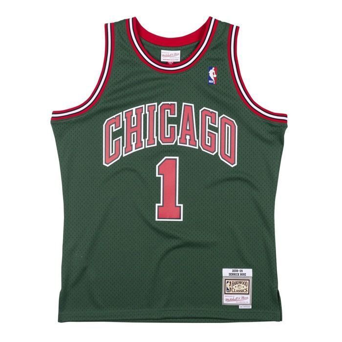 Maillot De Basket-ball Homme Swingman Chicago Bulls Derrick Rose SMJYCP19241-CBUDKGN08DRS