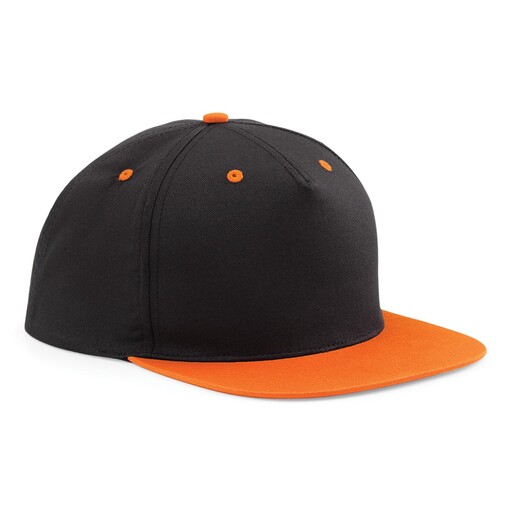 Καπέλο/Ζελατίνα Beechfield Snapback, 2 χρώματα, 5 πάνελ (Συσκευασία των 2)