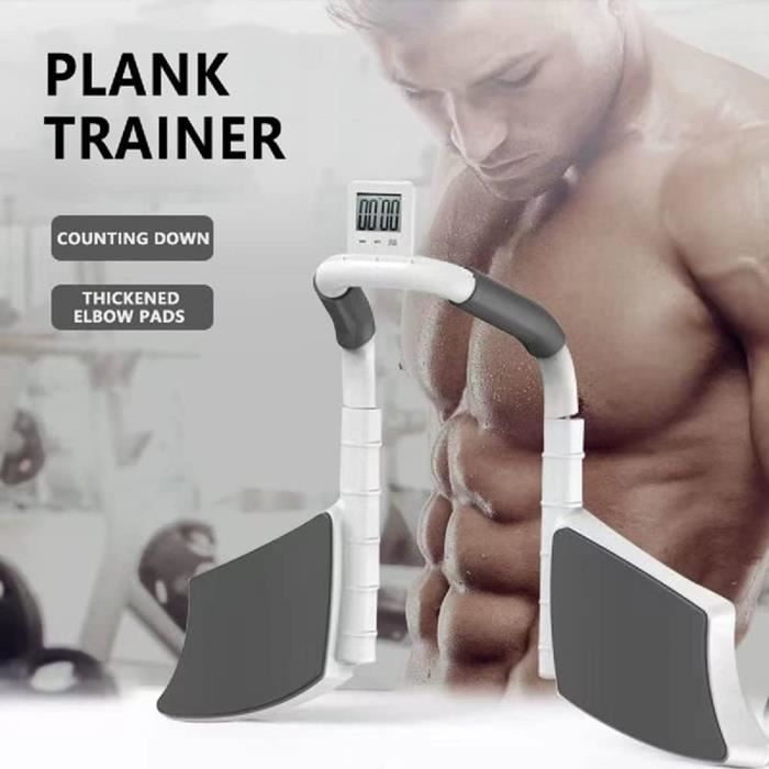 Fitnessapparatuur - Multifunctionele planktrainer met timer - Buikspierstimulator - Verstelbaar - Voor volwassenen