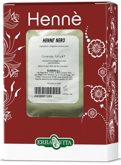 ERBA VITA Erba Vita Henna Colour Cap crna boja za kosu 100 g