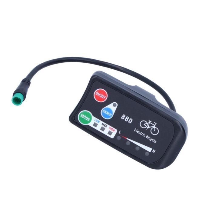 Ordenador de pantalla para bicicleta eléctrica VINGVO para KT-LED880 Indicador de pantalla para bicicleta eléctrica