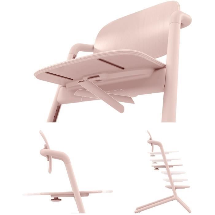 CYBEX – Umbaubarer Hochstuhl – 3-in-1-Set – LEMO 2 – Rosa – Höhen- und tiefenverstellbar – Inklusive Baby-Set