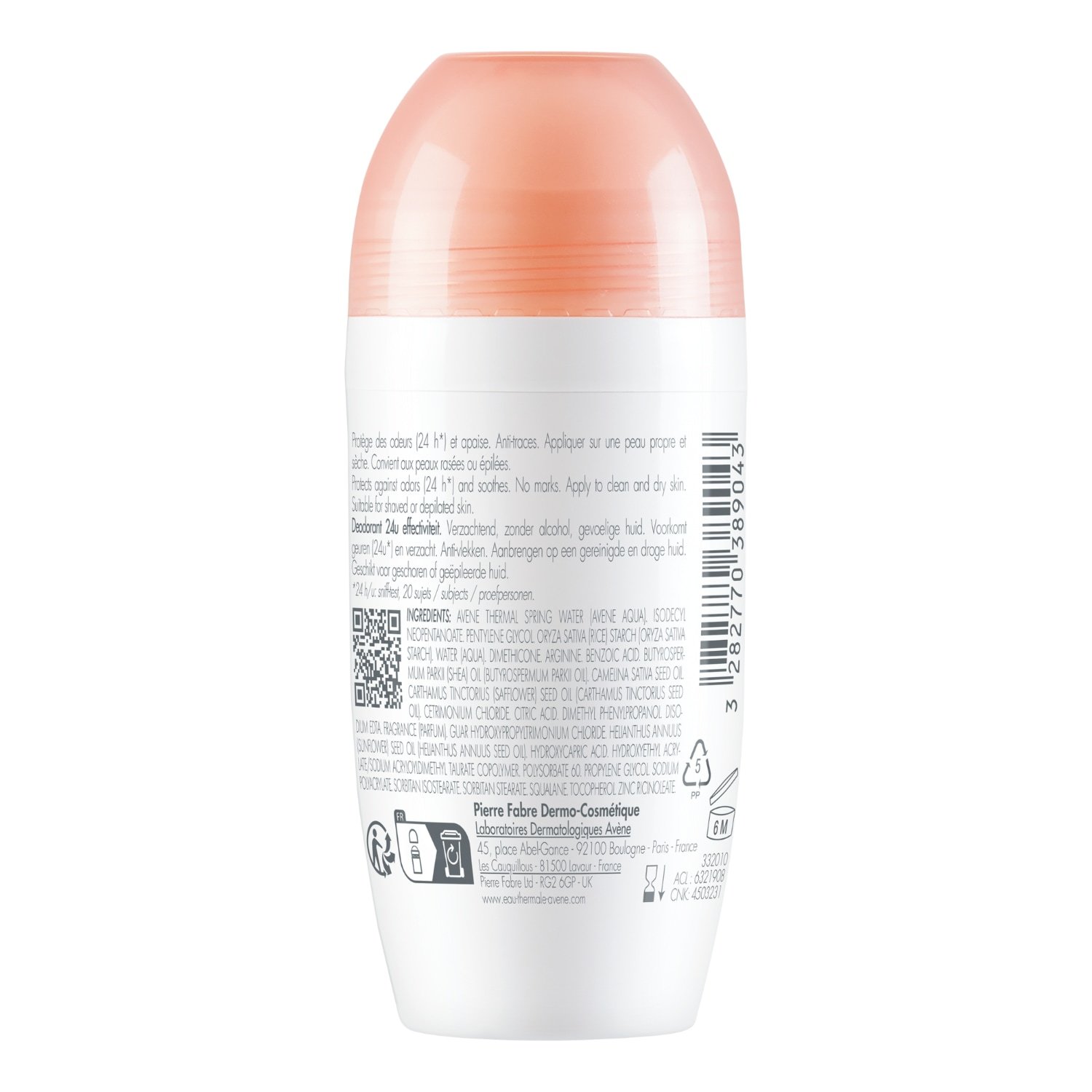 Avène Deodorant 24Hr Deodorant - 50 ml
