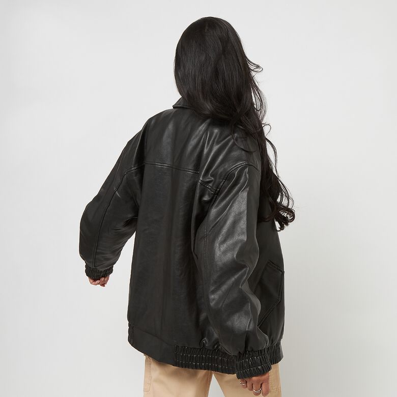 PU oversized bomberjack