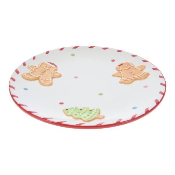 Świąteczny talerz, 24 cm, GINGERBREAD