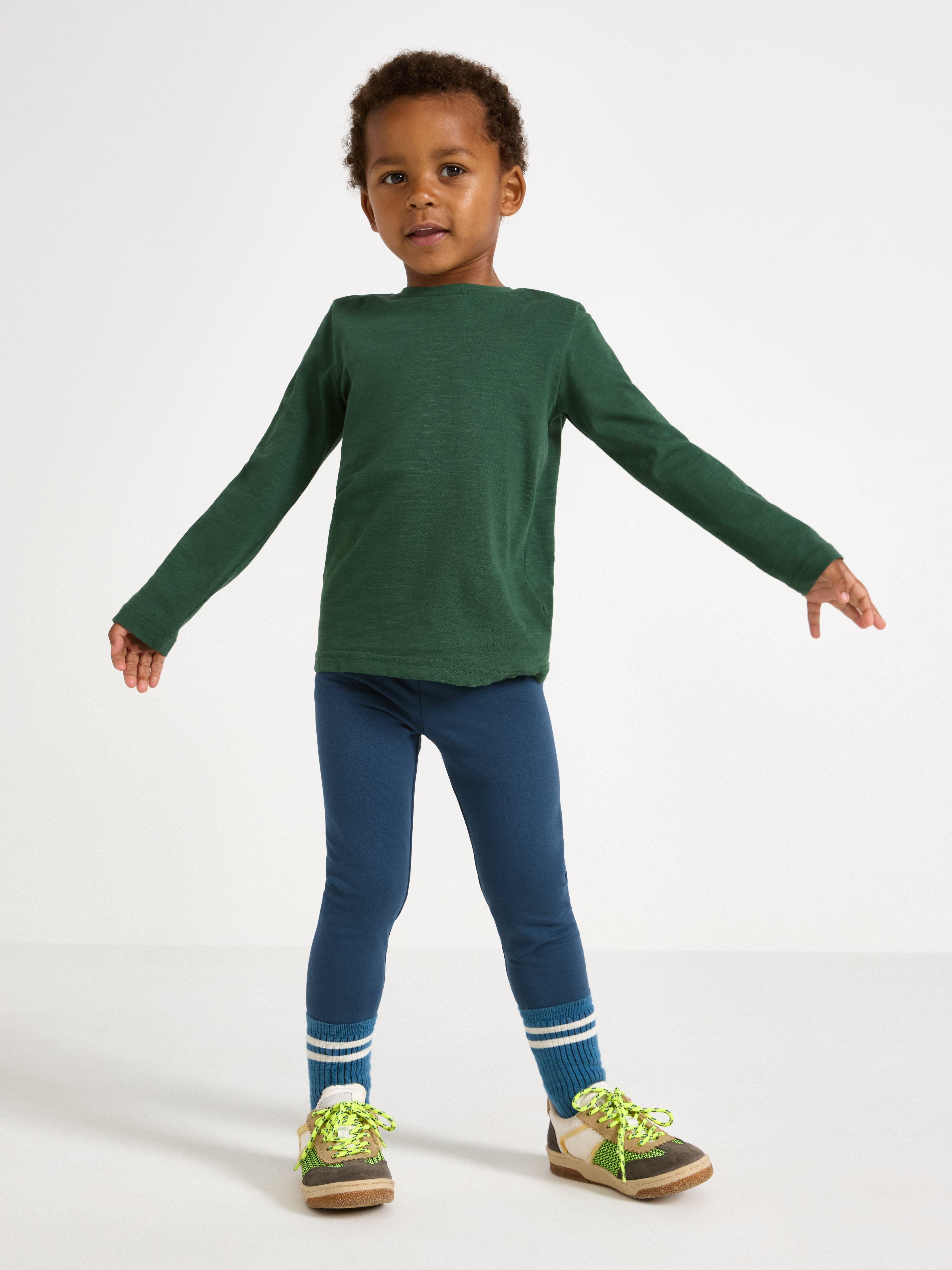 Långärmad top Dark Dusty Green