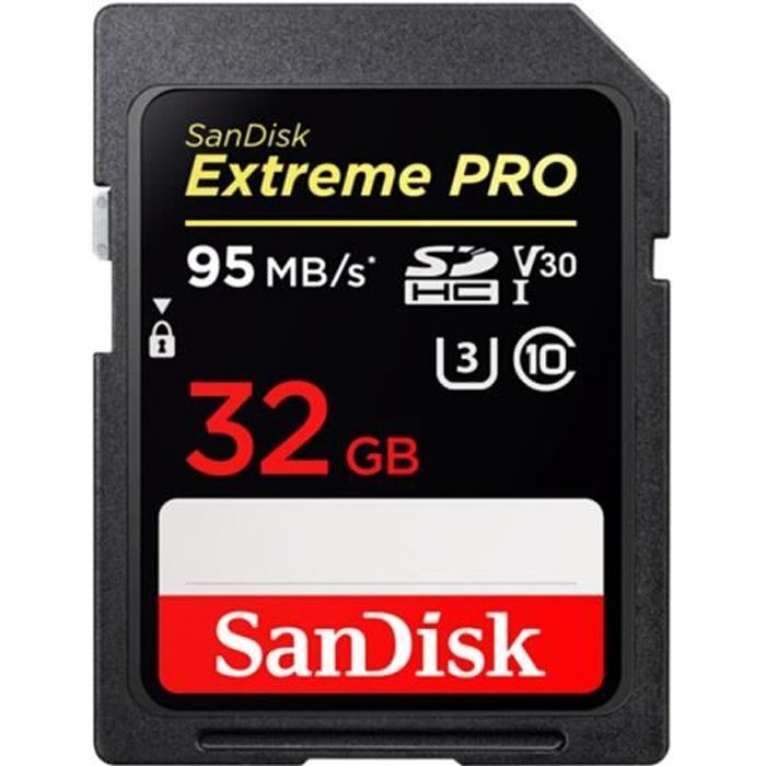 Genuine SanDisk Extreme Pro SDHC 32GB UD C10 V30 SD Card, Ultra-Fast Speed 4K Memory Card, 95MB/s Read