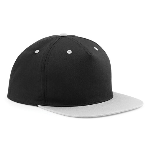 Casquette/Visière Beechfield Snapback, 2 couleurs, 5 panneaux (lot de 2)