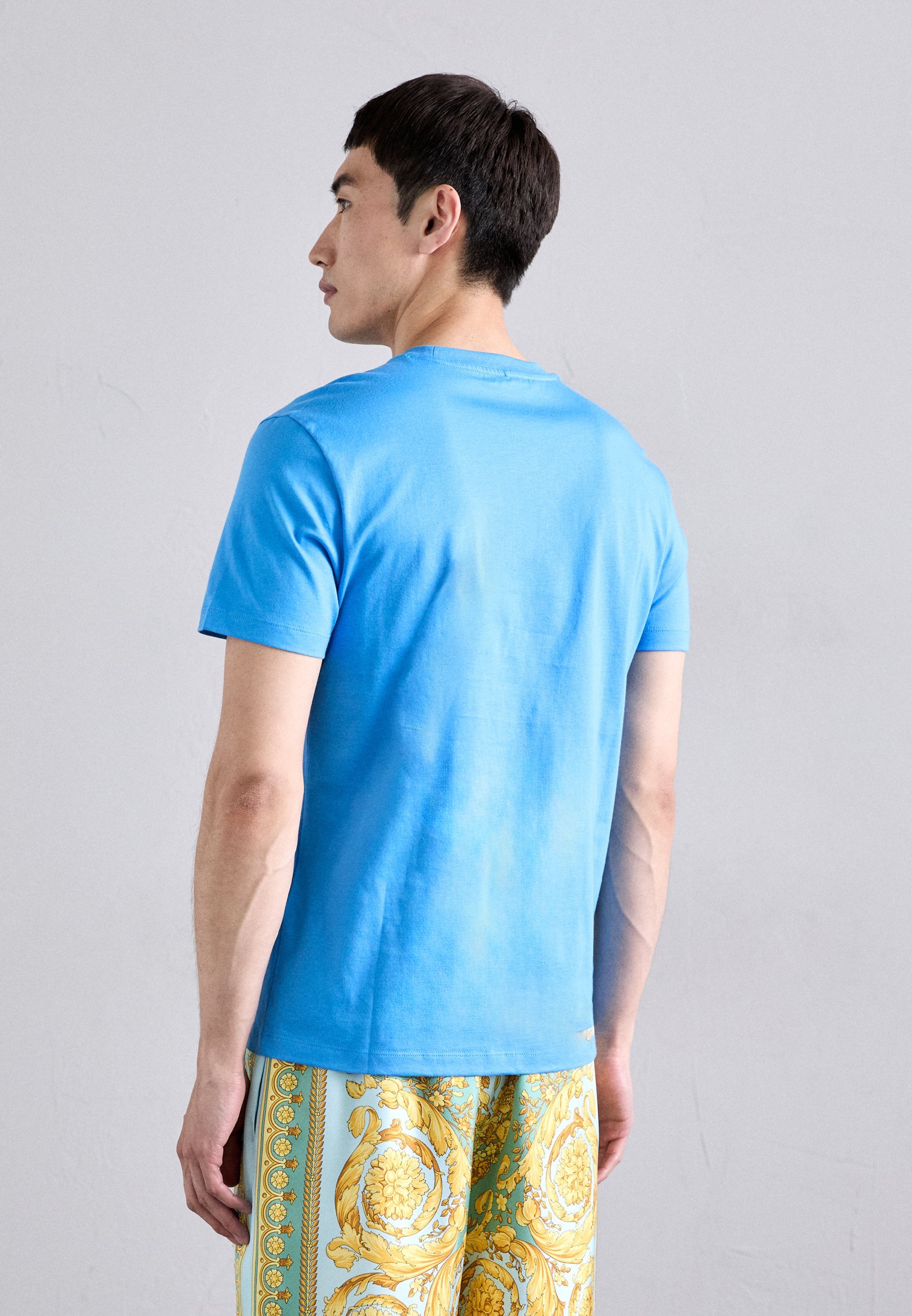 Versace HOTFIX FOUNTAIN CREST EMBROIDERY - Triko s potiskem - black