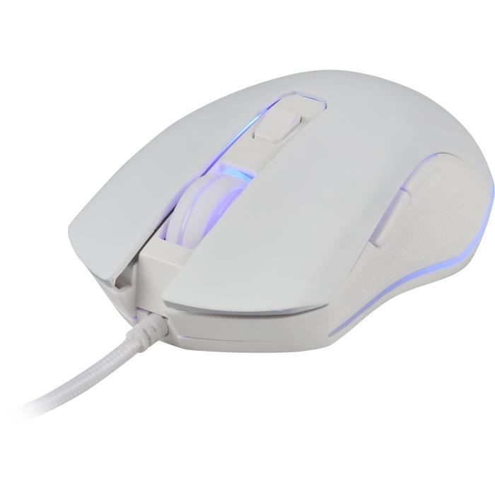 Mouse Gamer com Fio - THE G-LAB - KULT HELIUM - Branco