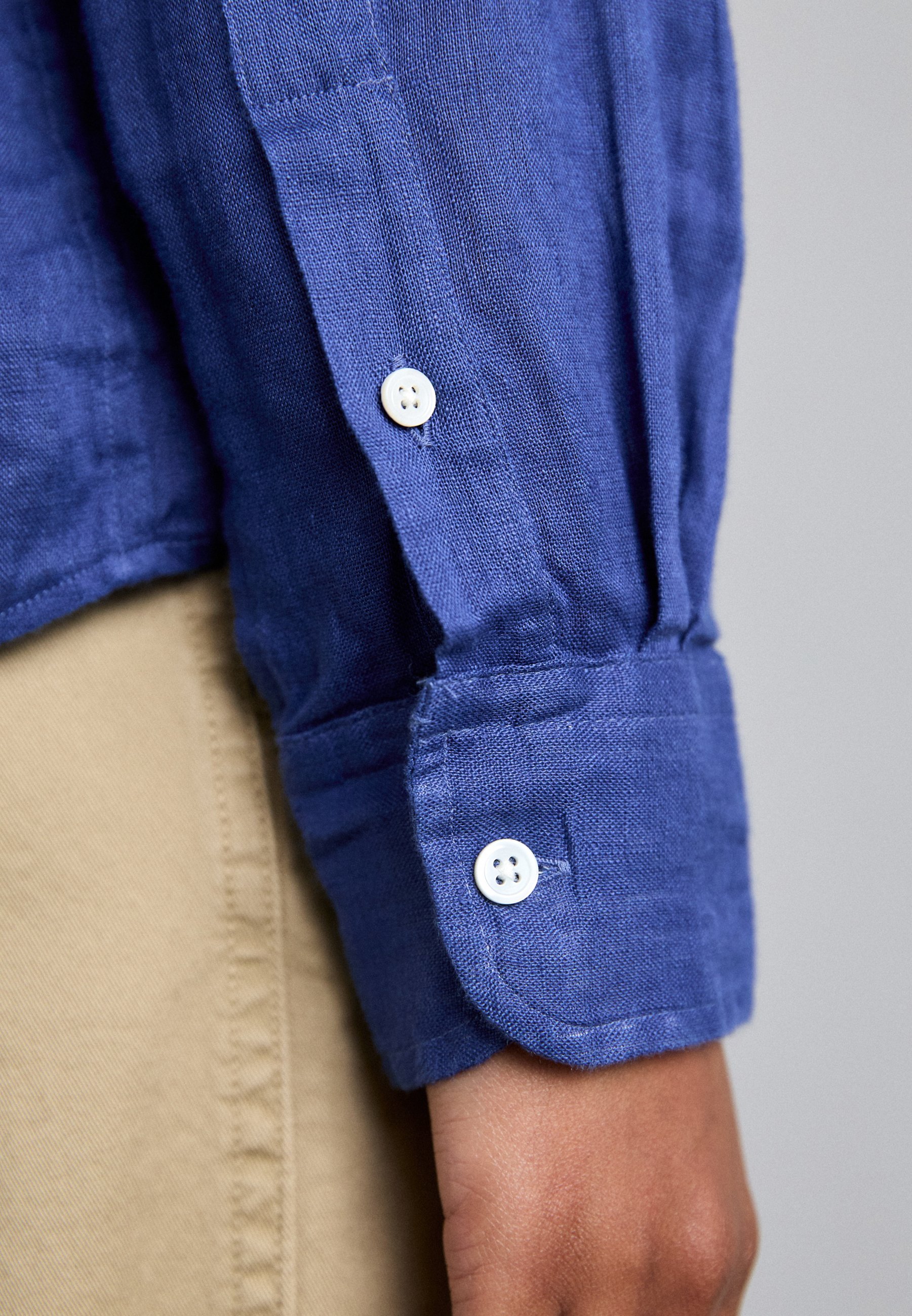 CLASSIC FIT LINEN SHIRT - Bluse - gem bluePolo Ralph Lauren