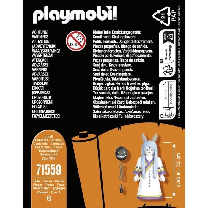 PLAYMOBIL 71559 Kaguya Figure, Naruto Shippuden, Ages 5+